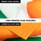G128 Combo Pack: 6 Feet Tangle Free Spinning Flagpole (Silver) Ireland Irish Flag 3x5 ft Printed 150D Brass Grommets (Flag Included) Aluminum Flag Pole